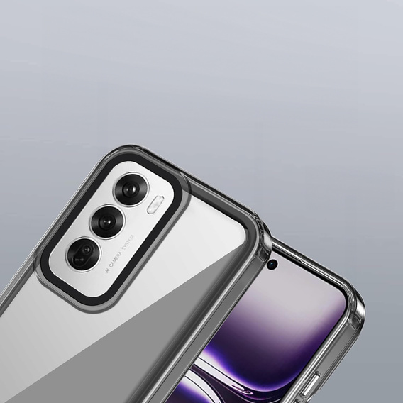 Obal na mobil pre Oppo A80, Fusion Hybrid, transparentné / čierne