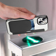 Klapkové puzdro pre iPhone 14, RFID Wallet MagSafe CamShield, čierne