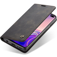 CASEME puzdro pre Samsung Galaxy S10, Leather Wallet Case, čierne