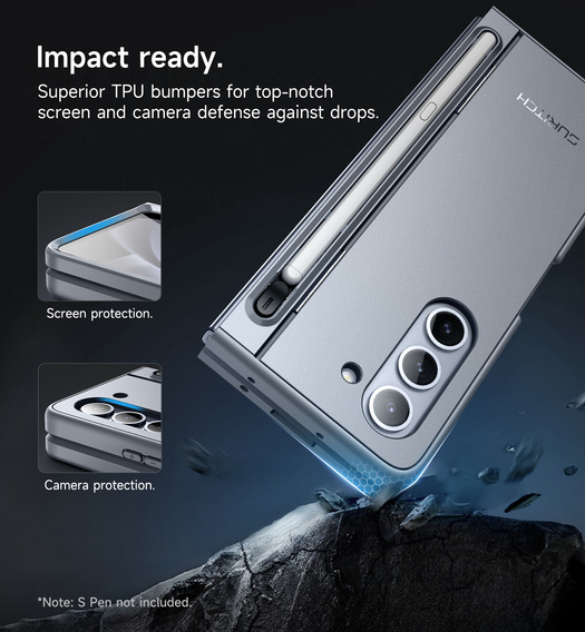 Puzdro Suritch Full Body s podstavcom a držiakom na stylus pre Samsung Galaxy Z Fold5