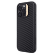 Puzdro pre iPhone 16 Pro, pancierované Nillkin, Carbon Fiber, pre Magsafe, zlaté