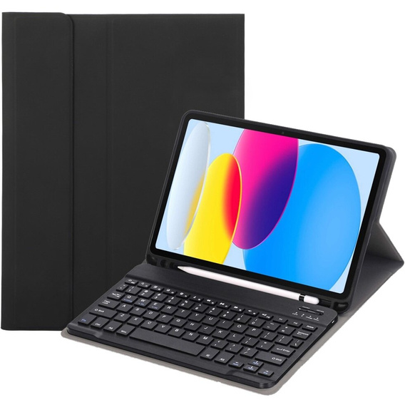 Puzdro + klávesnica iPad 10.9 2022 10 Gen, Pen Slot, čierne