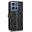 Flipové puzdro pre Motorola Moto G86 Power 5G, Wallet Rhombus, čierne