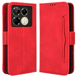 Klapkové puzdro pre Infinix Note 40 Pro, Card Slot, červené