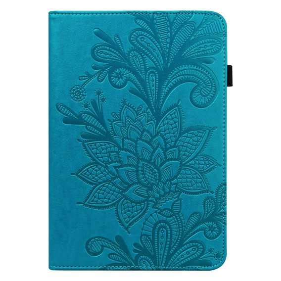 Puzdro s chlopňou pre Lenovo Tab M9, flower, modré