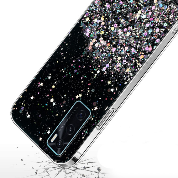 Obal na mobil pre Vivo S7E/ Y73S/ Y70/ V20 SE, Glittery, čierne