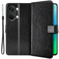 Klapkové puzdro pre OnePlus Nord 3 5G, Crazy Horse Wallet, čierne