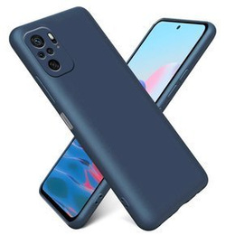 Obal na mobil pre Xiaomi Redmi Note 10 / 10S, Silicone Lite, tmavomodré
