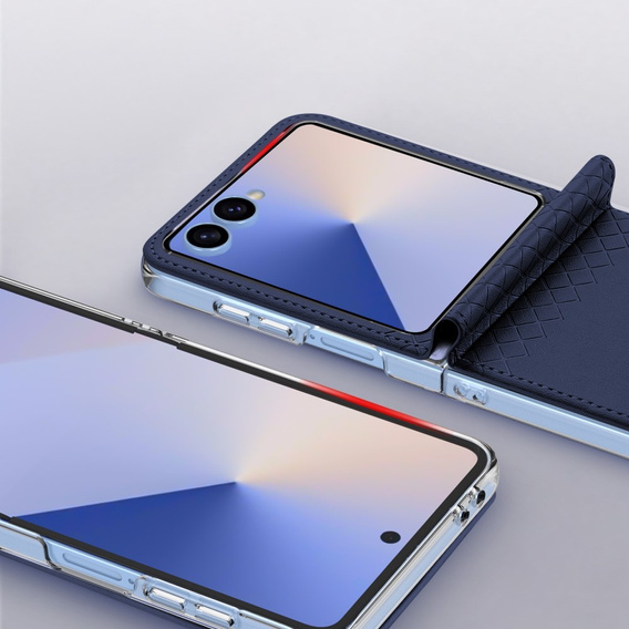 Puzdro Dux Ducis pre Samsung Galaxy Z Flip7 5G, Bril, modré