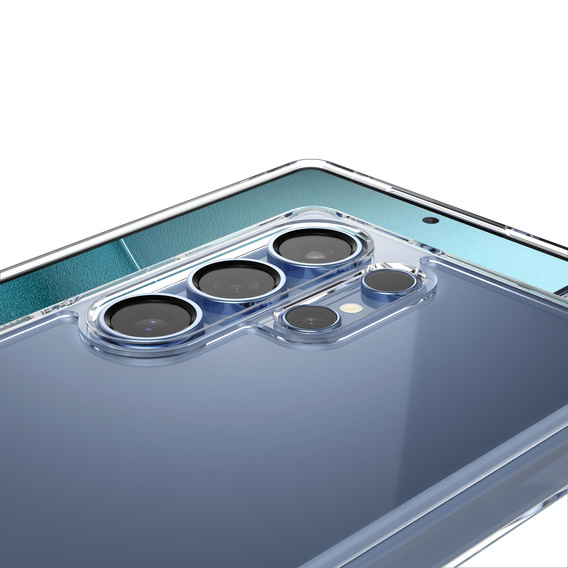 Puzdro Spigen pre Samsung Galaxy S25 Ultra, Ultra Hybrid, priehľadné + tvrdené sklo 9H