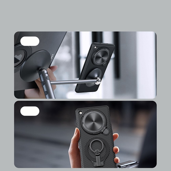 Pancierované puzdro Nillkin pre Oppo Find X8 Pro, CamShield Prop, pre Magsafe, čierne