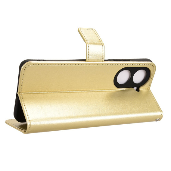 Klapkové puzdro pre Xiaomi Redmi A5, Crazy Horse Wallet, zlaté