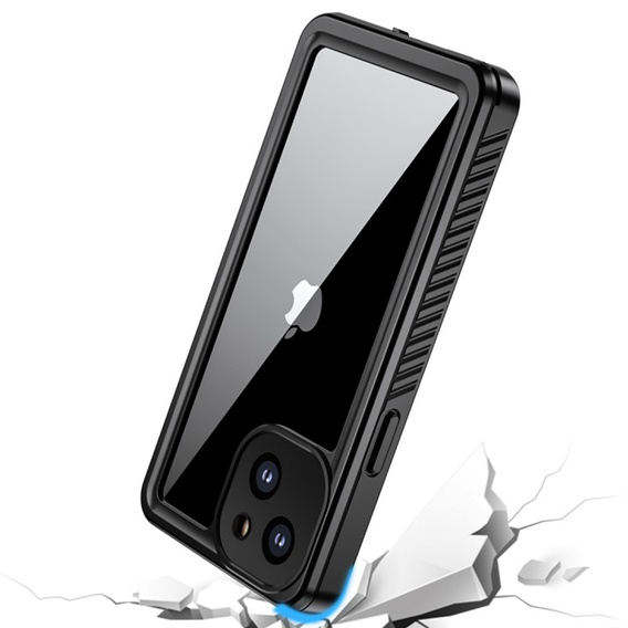 Vodotesné puzdro IP68 pre iPhone 13 mini, čierne