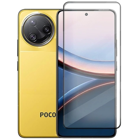 3D tvrdené sklo pre Xiaomi Poco F7 Ultra, čierny rám