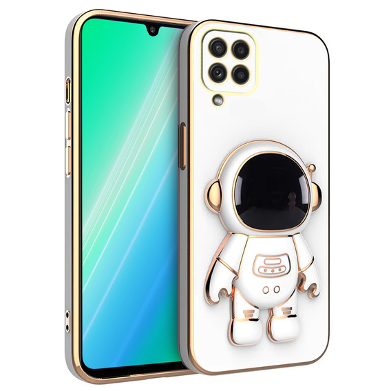 Obal na mobil pre Samsung Galaxy A22 4G, Astronaut, biele