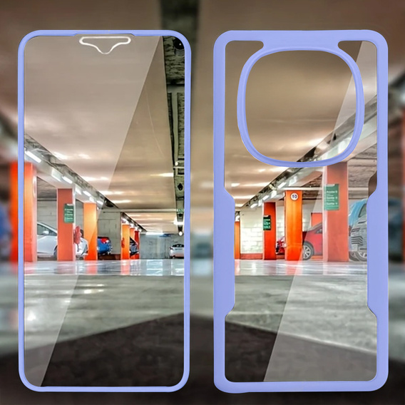 Puzdro pre Xiaomi Redmi Note 14 Pro 5G, Shockproof, s fóliou, fialové