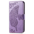 Klapkové puzdro pre Honor Magic 6 Lite 5G, Butterfly, fialové