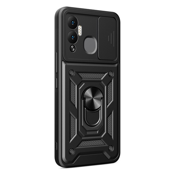 Obal na mobil pre Infinix Hot 12 Play 4G, CamShield Slide, čierne