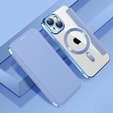 Klapkové puzdro pre iPhone 15, RFID Wallet MagSafe CamShield, modré