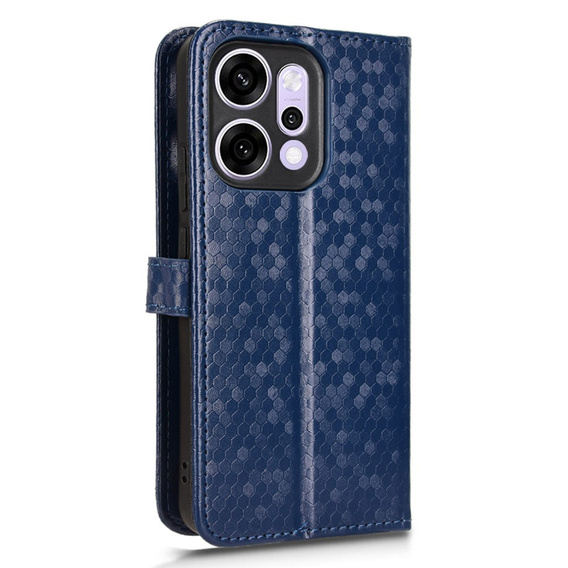 Klapkové puzdro pre Oppo Reno 14, Wallet Rhombus, modré