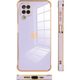 Obal na mobil pre Samsung Galaxy A12 / M12 / A12 2021, Electro heart, fialové