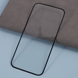 3D tvrdené sklo pre iPhone 15, s krytom reproduktora, čierne