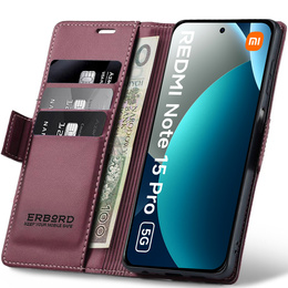 ERBORD Lesklé puzdro Litchi pre Xiaomi Redmi Note 15 Pro 5G