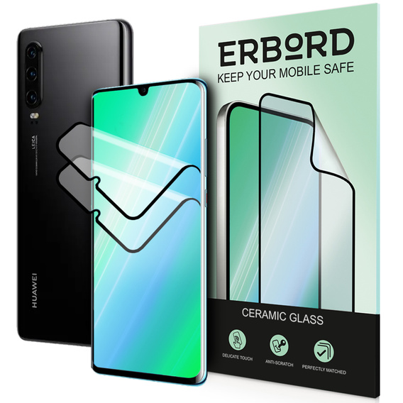 2x keramické hybridné sklo ERBORD pre Huawei P30