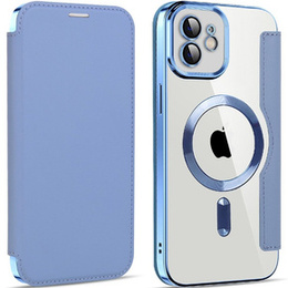 Klapkové puzdro pre iPhone 11, RFID Wallet MagSafe CamShield, modré