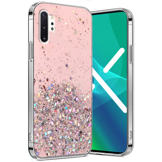 Obal na mobil pre Samsung Galaxy Note 10 Plus, Glittery, ružové