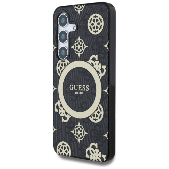 GUESS Magnetické puzdro IML Peony pre Samsung Galaxy S25