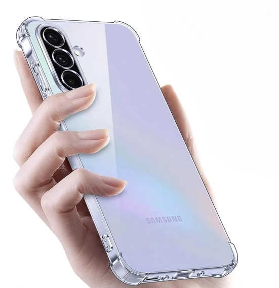 Puzdro pre Samsung Galaxy A36, Erbord Dropproof, priehľadné + sklo