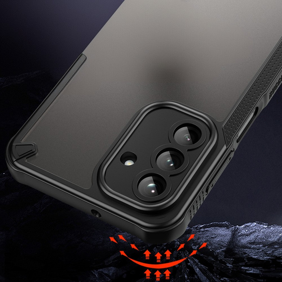 Obal na mobil pre Samsung Galaxy A26, Armor Frosted Case, čierne