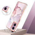 Ochranné puzdro pre Motorola Moto G24 / G24 Power / G04, Marble Slim Case, ružové