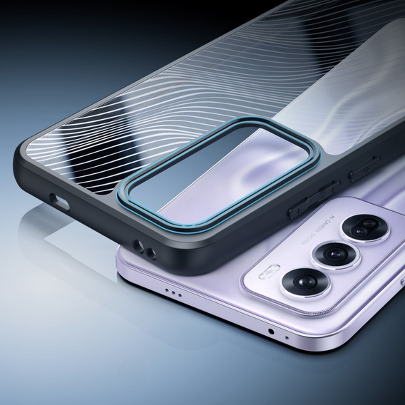 Puzdro DuxDucis pre Motorola Edge 50 Fusion 5G, Aimo case, transparentné / čierne