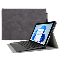 Obal na mobil pre Microsoft Surface Pro 9, Wallet Pen Slot, sivé