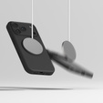 Puzdro Ringke pre iPhone 17 Pro Max, silikónové magnetické puzdro MagSafe, čierne