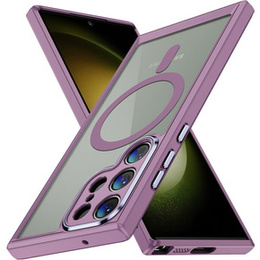 Puzdro pre Samsung Galaxy S23 Ultra, ERBORD Impact Guard, MagSafe, fialové