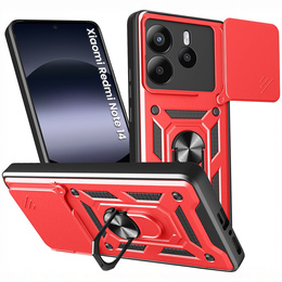 Obal na mobil pre Xiaomi Redmi Note 14 4G, CamShield Slide, červené