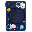 Detské silikónové puzdro pre Samsung Galaxy Tab A9 T220 X110 / X117, obrnené, Astronaut, námornícka modrá