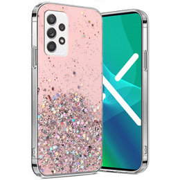Obal na mobil pre Samsung Galaxy A53 5G, Glittery, ružové