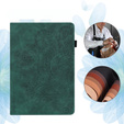 Puzdro s chlopňou pre Xiaomi Redmi Pad SE 11", flower, zelený