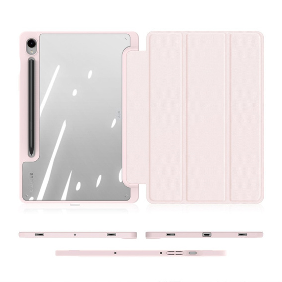 Puzdro pre Samsung Galaxy Tab S10 Lite / S10 FE / S9 FE, Dux Ducis TOBY, ružové