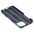 Puzdro pre IPhone 16 Pro, Aramid Fiber Slim Case, pre MagSafe, modrá / červená
