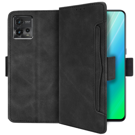 Klapkové puzdro pre Motorola Moto G72 4G, Card Slot, čierne