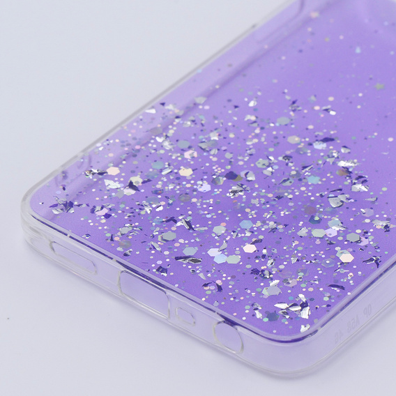 Obal na mobil pre Oppo A58 4G, Glittery, fialové