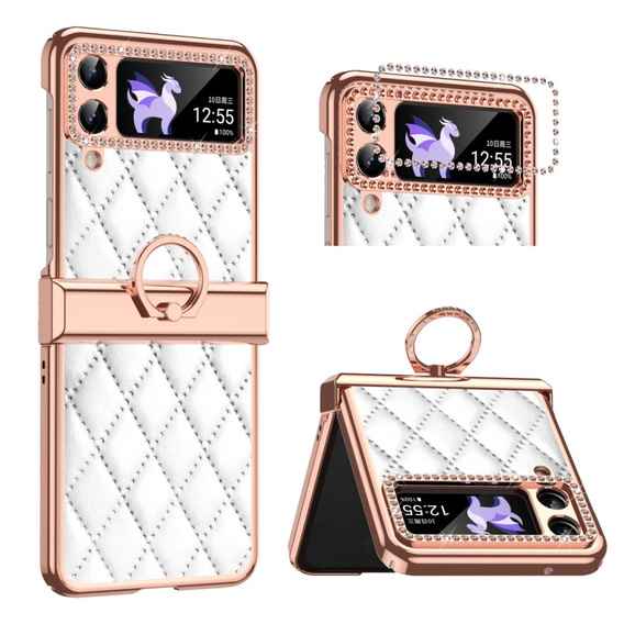 Puzdro pre Samsung Galaxy Z Flip 4 5G, Rhombus Grid