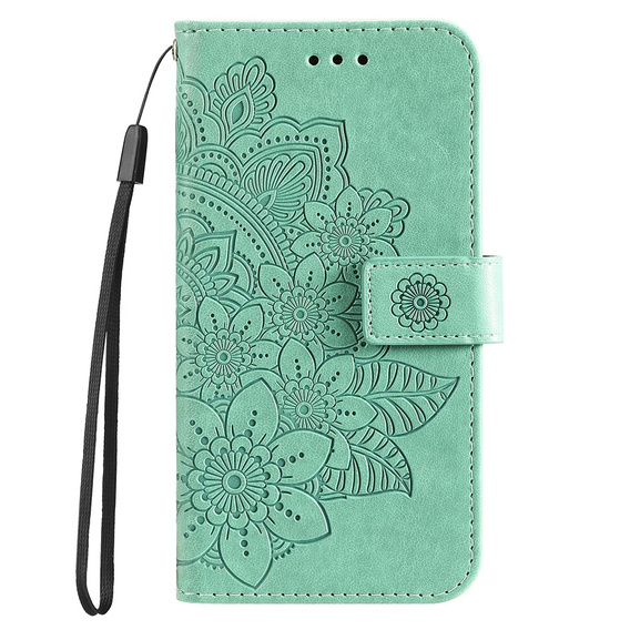 Klapkové puzdro pre Xiaomi Redmi Note 12 4G, Mandala Flower, zelený