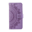 Klapkové puzdro pre Xiaomi Redmi Note 13 Pro 4G / Xiaomi Redmi Note 14S / Xiaomi Poco M6 Pro 4G, Mandala, fialové
