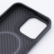 Puzdro pre iPhone 15 Pro Max, Aramid Fiber Cover, čierne